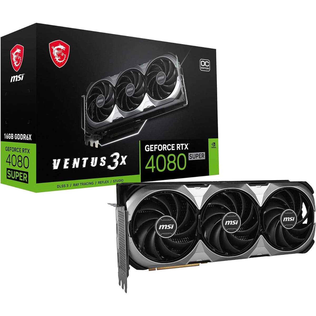 MSI Graphic Card RTX 4080 Super 16GB Ventus 3X With box MSI Graphic Card RTX 4080 Super 16GB Ventus 3X With box